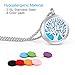Essential Oil Diffuser Aromatherapy Necklace,Stainless Steel Magnetic Pendant Locket Necklaces with 26