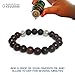 Essential Oil Bracelet: Diffuser Bracelet with Lava Stone, Mahogany Wood Beads & Silver Butterly Beads for Aromatherapy