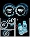 JSAMZ Car Logo LED Cup Pad led Cup Coaster USB Charging Mat Luminescent Cup Pad LED Mat Interior Atmosphere Lamp Decoration Light (Audi)