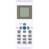AULCMEET YKR-P/001E Replace AC Remote Control Compatible with AUX/York A/C | Mini Split Air Conditioner Sub A/C Remote YKR-P/002E YKRP/002E YKR-P/003E ASW-H12A2INV
