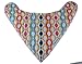 Happy bébé Baby Bandana Drool Bibs (4-Pack) Absorbent Organic Cotton Bibs for Girls, Colorful Designs, Ultra Soft & Adjustable, 3 months