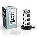 Power Strip Tower, Surge Protector Electric Charging Station 10 Outlet Plugs with 4 USB Slot 6ft Cord Wire Extension 2500W 13A 16AWG Universal Socket for PC Laptops Mobile Devices