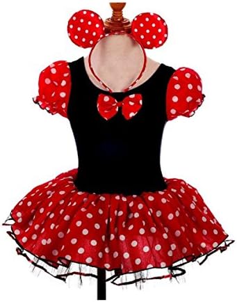 Girls Costume with Headband Minnie Mouse Halloween Tutu