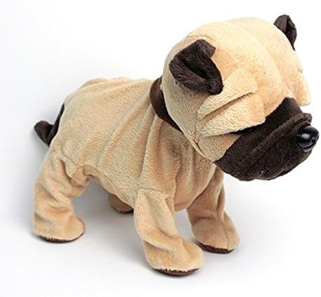 Yellow Dogs Eight Action Electronic Pets Plush Touch And Sound Control Pet Toys Gif