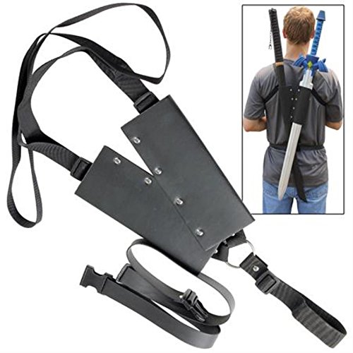 Warrior of the Storm Adjustable Universal Fantasy Double Sword Back Sheath For Cosplay