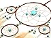 Urdeoms Big Brown Dream Catcher Wall Decor for Girls Women Boho Dream Catchers for Bedroom Adult Boys Teen Room Decor with Turquoise Hanging Ornament and Feathers Blessing Gifts(NO.31)