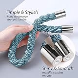 Pretty Jolly 2 Pack Magnetic Curtain Tiebacks Teal Drape Holdbacks view 3