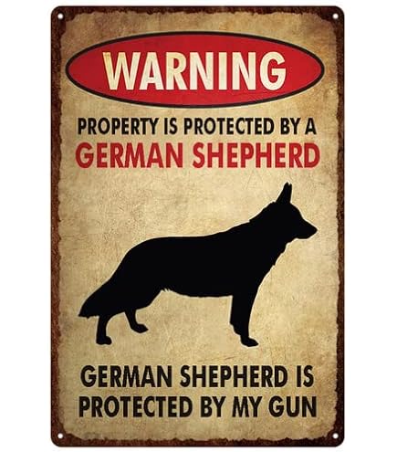 CCPARTON Segni in metallo Black German Shepherd Dog Coffee
