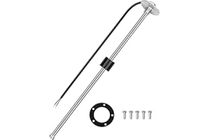 HZSIFU Fuel Level Sending Unit 240-33ohms 19"(480mm) for Marine Boat Truck Car, Fuel Water Level Gauge Sensor Stainless Steel Fuel Gas Sender