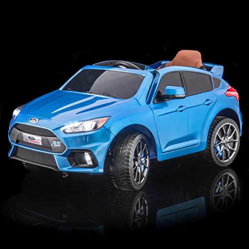 SUPERtrax Licensed Ford Focus RS Kid's Ride On Electric Toy Car, Remote Control, EVA Foam Rubber