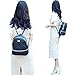 Copi Women's Simple Design Fashion Quilted Casual Backpacks Ivory