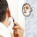 2x Magnification No Fog Shower Mirror with Rotating, Locking Suction | 6.5