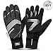 KINGSBOM Waterproof Warm Gloves - 3M Thinsulate Winter Touch Screen Thermal Gloves- for Cycling, Running, Riding, Outdoor Sports - for Women and Men – Black
