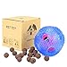 Rosmax Interactive Dog Toy, Best IQ Treat Dispensing Toy Ball for Small/Medium/Large Dogs Durable Chew Ball, Non-Toxic Rubber and Bouncy Dog Ball, Ball Shape Design Cleans Teeth