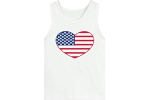 TBBCWWQY 4th of July Tank Tops Boys Girls American Flag Shirts Kids Patriotic USA T-Shirt Cotton Sleeveless Tees Tops 1-7T