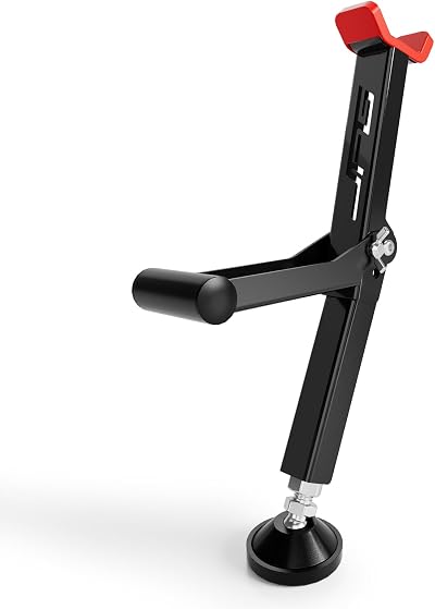 JFG RACING Motorcycle Rear Wheel Stand Foldable Paddock, Universal Red