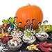 Whaline Halloween Cupcake Toppers Witch Boot Paper Cupcake Decorations for Cupcake Dish Decoration Party Supplies, 30 Pack