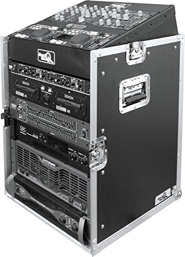 Road Ready RRM12U 10U Slant Mixer Rack/12U Vertical Rack System