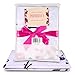 Monthly Baby Milestone Blanket by PrimBella - Premium Baby Monthly Blanket | Baby Milestone Blanket Girl | Floral Wreath Extra Soft 50