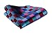 HISDERN Men's Check Wedding Party Pocket Square Handkerchief