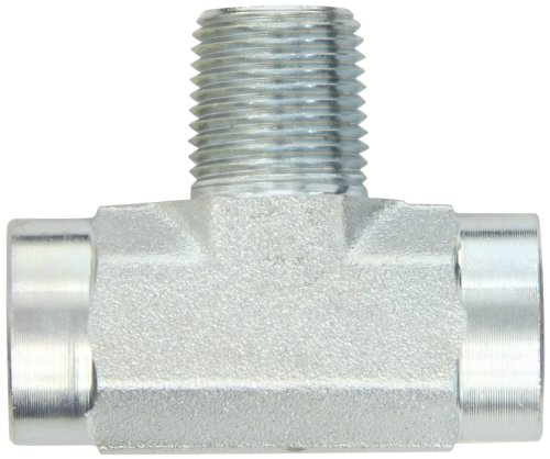 Eaton Aeroquip 2091-8-8S Steel Pipe Fitting, Branch Tee, 1/2" NPT Female x NPT Female x NPT Male