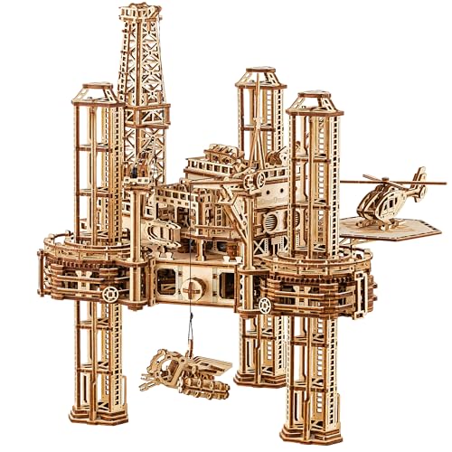 Wood Trick 3D Wooden Puzzle for Adults Kids to Build - Interactive Mobile Platform - DIY Engineered Wood Models 3D Mechanical Project Wooden Puzzle Model Kits
