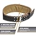 Harbinger Padded Leather Contoured Weightlifting Belt with Suede Lining and Steel Roller Buckle