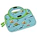 Evecase All-New Fire 7 Kids Edition Tablet Sleeve, Cute Dinosaurs Themed Neoprene Travel Carrying Slim Sleeve Case Bag w/Dual Handle and Accessory Pocket - Blue w/Green Trim