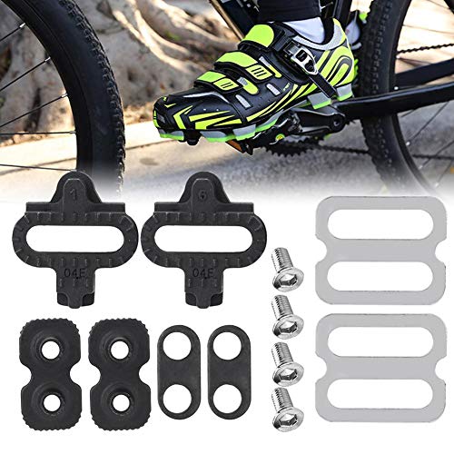 image for SolUptanisu Bicycle Pedals Cleats Kit Mountain Bike Cleats Pedal Locki
