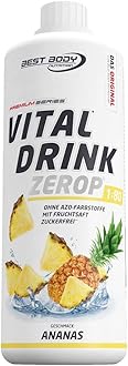 Best Body NutritionVital Drink ZEROP® - Pineapple, Sugar-Free Beverage Concentrate, 1:80 Makes 80 Litres of Ready-To-Drink, 1000 ml