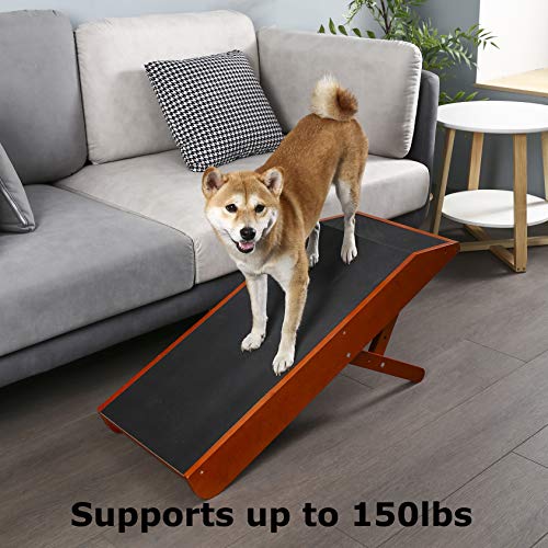 MDBT Medium Dog Ramp for Couch & Sofas, Premium Hardwood Beech Pet Ramp