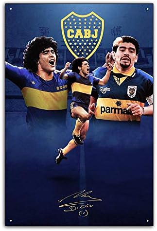 Amazon 5 神の手 ディエゴ マラドーナ Fifaサッカー選手監督 メタルプレート ブリキ板 アンティーク アメリカン雑貨 置物 オブジェ オンライン通販