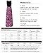 Zattcas Womens Summer Contrast Sleeveless Tank Top Floral Print Maxi Dress Black Pink