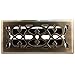 Accord AMFRABV410 Floor Register with Victorian Design, Fits 4-Inch x 10-Inch(Duct Opening Measurements), Antique Brass