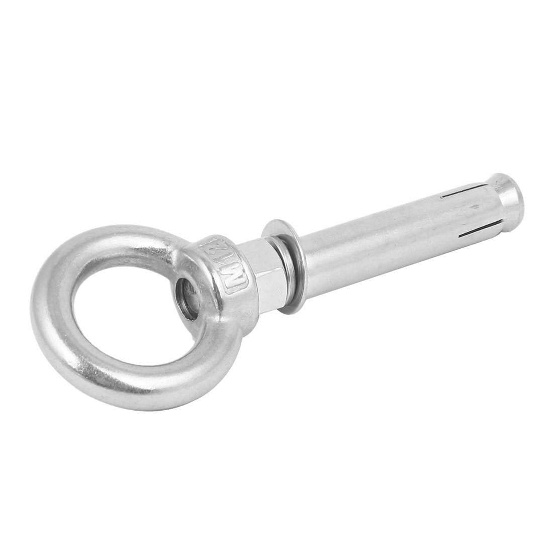 Sourcingmap M12x100mm 304 Stainless Steel Ring Lifting Sleeve Expansion Closed Hook Eye Bolt
