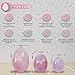 Rose Quartz Jade Yoni Eggs, Set of 3 Yoni Eggs for Kegels Exercise - Predrilled yoni eggs for women With Wooden Gift Box - vaginal weights - Kegel Eggs for Countering Stress Adult Urinary Incontinence