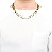 Lifetime Jewelry Figaro Chain 11MM, 24K Gold Over Semi-Precious Metals, Premium Fashion Jewelry, Hip Hop, Comes in a Box or Pouch for Gifts, Guaranteed for Life, 18 to 36 Inches