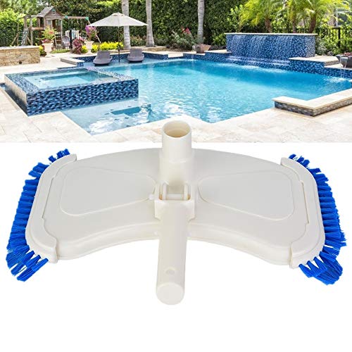 Pool Vacuum Head with Brush - Heavy Duty Suction Cleaner for Inground & Above Ground Swimming Pools, Spas, Hot Tubs - Efficient Debris Removal with Side & Bottom Brushes