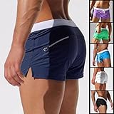 Cocobla Men's Beach Swimming Trunks Boxer Brief Swimsuit Swim Underwear Boardshorts with Pocket