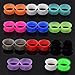 Longbeauty 11 PAIRS EAR GAUGES PLUGS FLESH TUNNELS UNISEX HOLLOW DOUBLE FLARED EXPANDER PIERCING