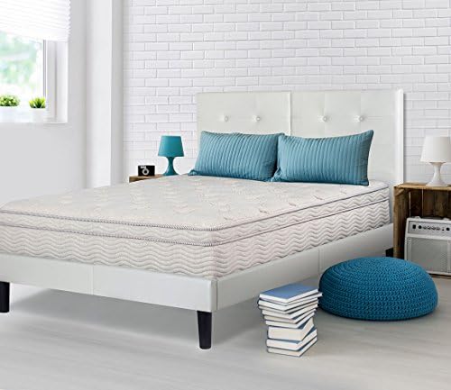 Ecos Living 13 Inch Firm Support Memory Foam Euro Box Top Spring Mattress (King)