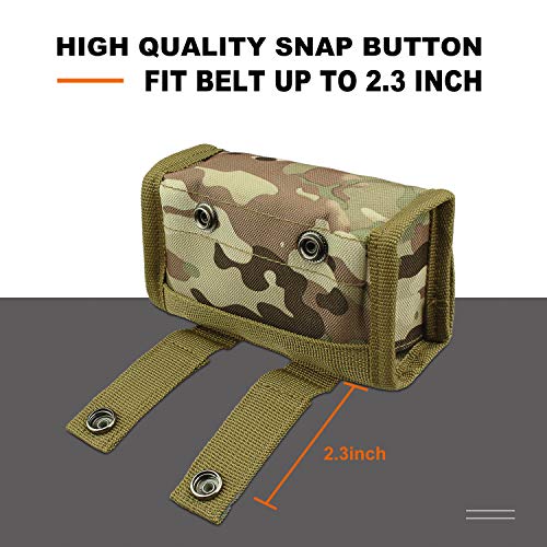 Kosibate 10 Round Shotgun Shotshell Reload Holder Molle Pouch for 12 Gauge/20G (CP)
