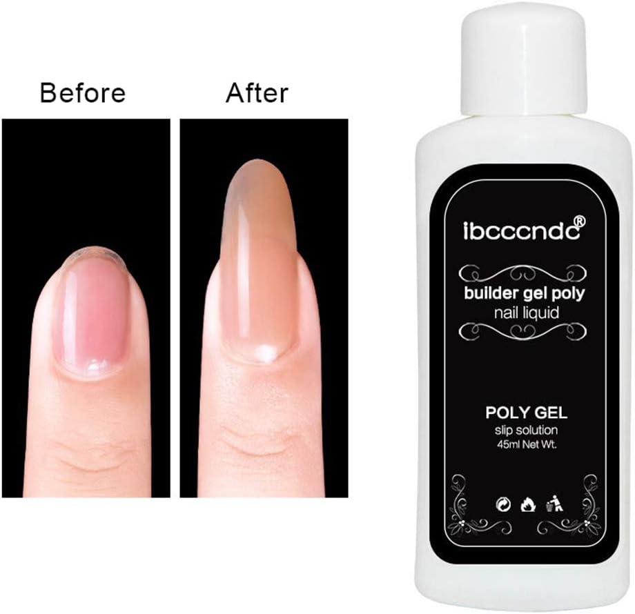 Nail Extension Liquid Poly Gel Nail Liquid Slip Solution Soak Off Nail Liquid Poly Gel Nail Liquid Slip Solution Nail Builder Gel Nail DIY Extension Tool