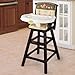 Summer Infant Classic Comfort Wood High Chair, Fox and Friends, Espresso Stain