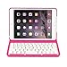 iNNEXT Aluminum 360 Swivel Rotating Stand Case Cover Built-in Bluetooth Keyboard for ipad Mini 1 2 3 with Retina Display (Hot Pink)