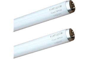 FLYERCATCH 14 Watts F14T12/CW Linear Fluorescent Light Bulb, 15 inch, 4100K Cool White, T12 Tube, G13 2 Bi-pin Base, 8000H Long Lifespans