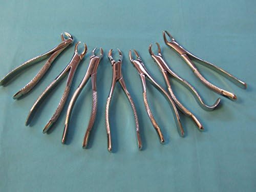 Extracting Dental forceps 7 Pces set. S.S