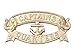 Handcrafted Model Ships Solid Brass Captain's Quarters Sign - Nautical Decoration - Beach Bedroom Theme