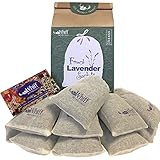 Dried French Lavender Flower Sachets, 14 Cotton Bags 3