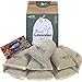 French Lavender Sachets, 14 Cotton Bags of Bulk Aromatic 100% Dried French Lavender Flower Buds. Best Value, Sachets Packed Full, a Natural Clothing-Care Essential, Earth Friendly Packaging